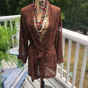Victoria’s Secret leopard print kimono  size OS